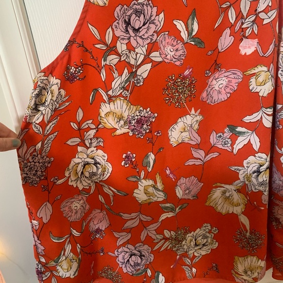 Label Rachel Rachel Roy Floral Lined Sleeveless Blouse Women’s Large Boho - Picture 3 of 9